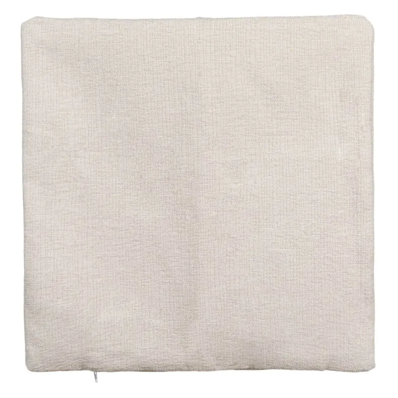 Fată de pernă decorativă chenille, Ecru, 40x40 cm