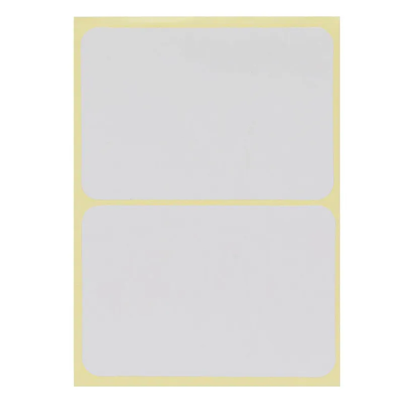 Etichete Autocolante Albe 7.5x5cm - Set 20 Bucăți