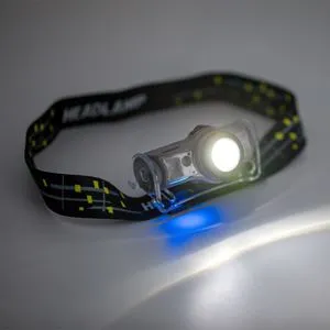 Lanterna de cap LED cu senzor de mișcare și lumini multiple