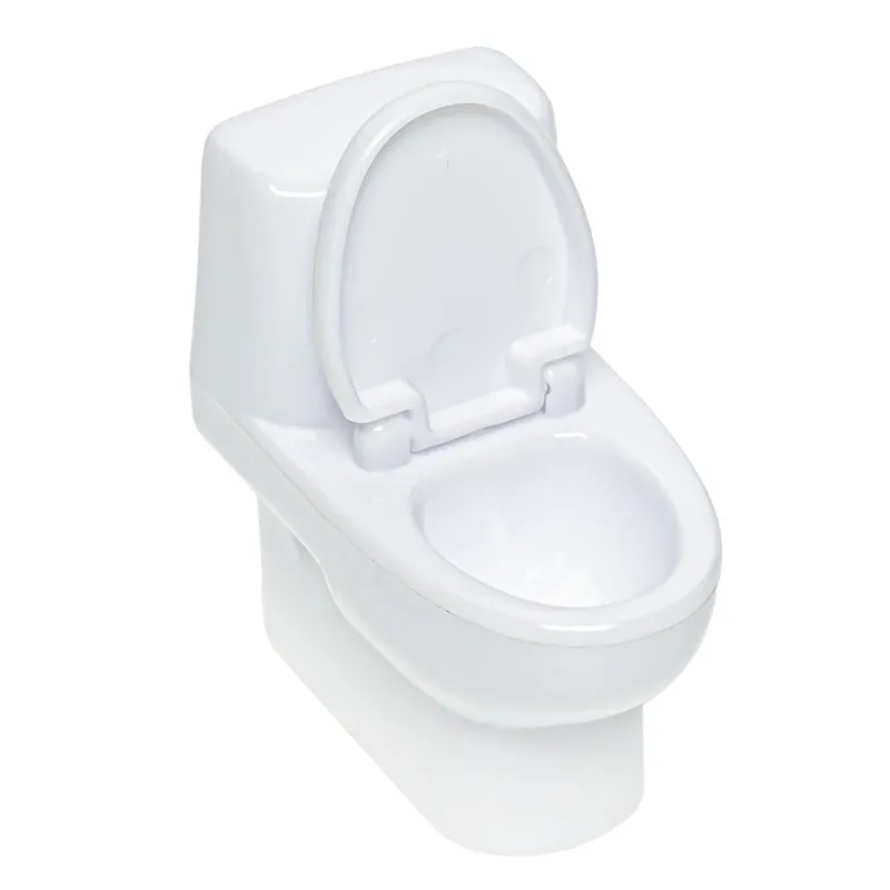 Ascutitoare de creioane în formă de vas de toaletă, albă și practică – poza 4