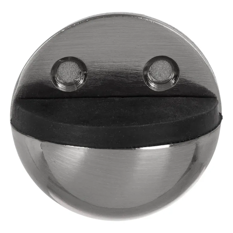 Opritor de ușă pentru podea, metalic, 4.5x2.5 cm, argintiu