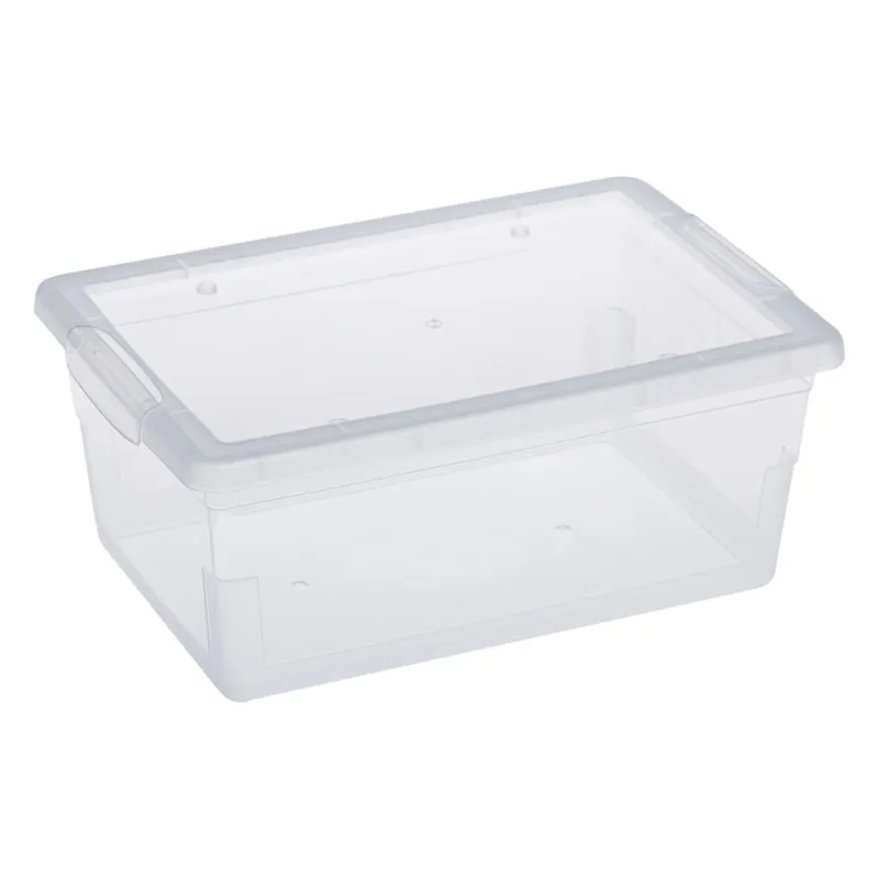 Cutie de depozitare plastic transparentă cu capac 6L