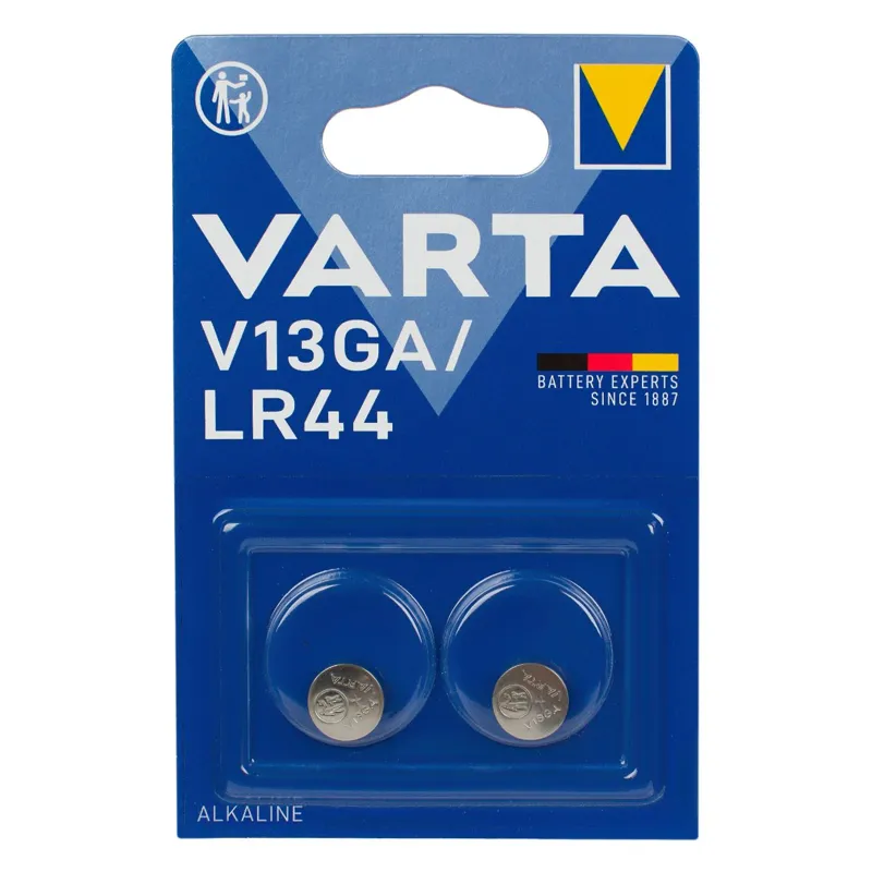 Baterii alcaline tip buton LR44 1.5V pentru dispozitive electronice mici