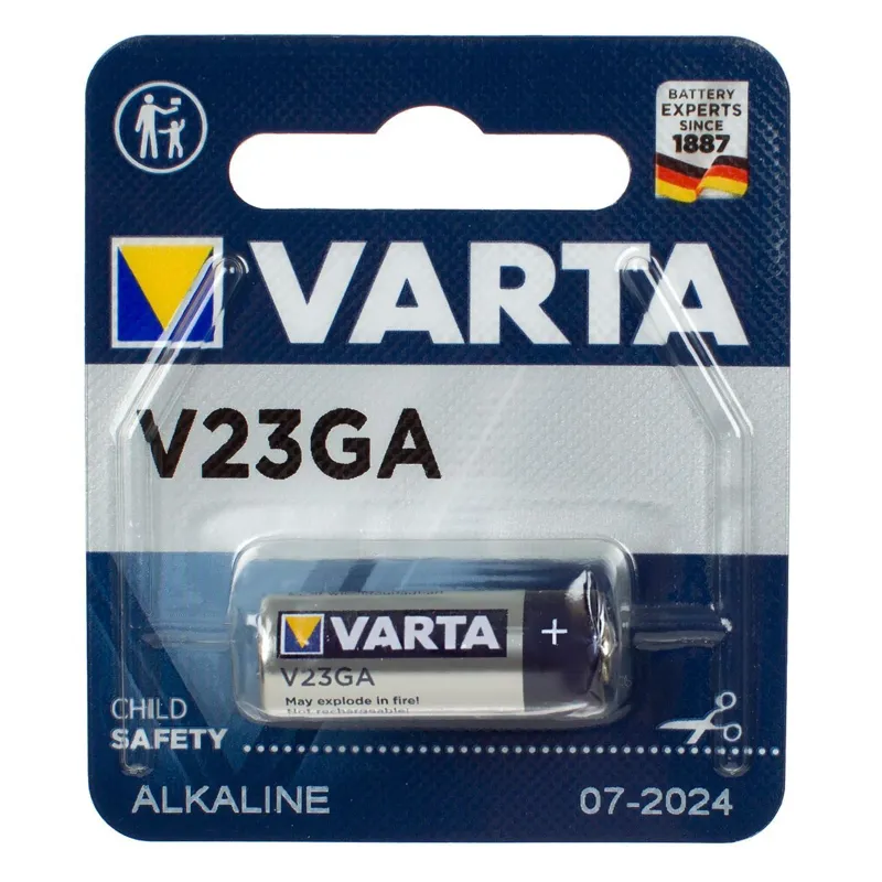 Baterie alcalină 12V tip V23GA pentru dispozitive electronice