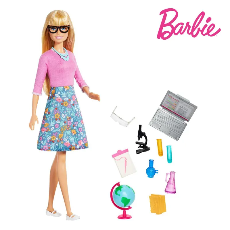 Păpușa Barbie Învățătoare Set Educațional 10 Accesorii