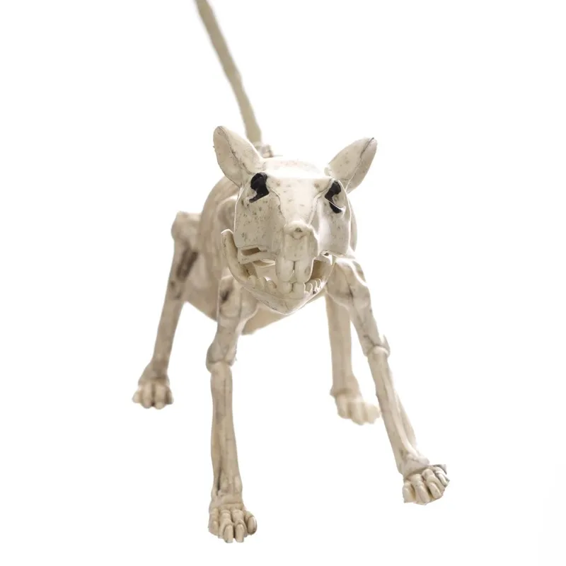Schelet decorativ de șoarece, 20 cm, bej – poza 3