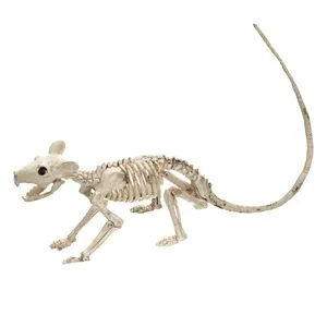 Schelet decorativ de șoarece, 20 cm, bej – poza 5