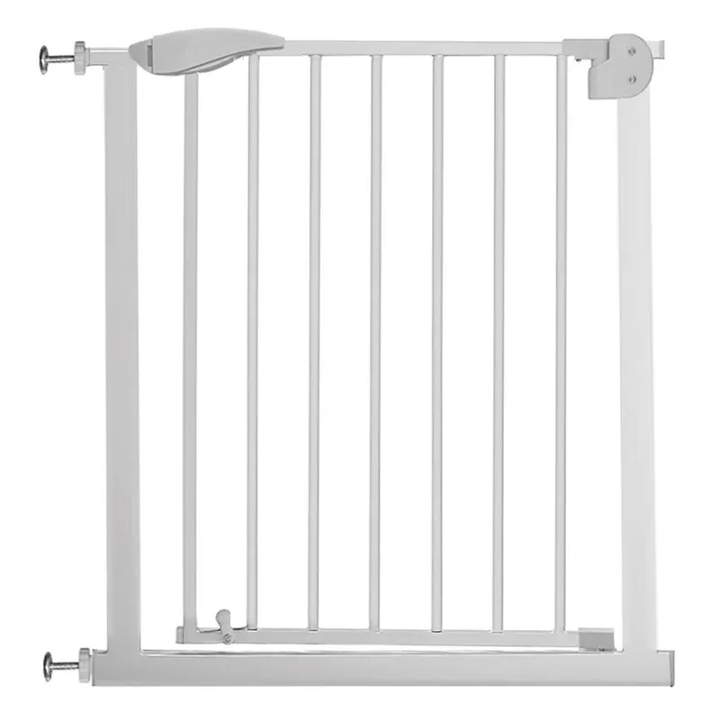Bariera de siguranta pentru copii, Alba, 76x75-82 cm, inchidere automata