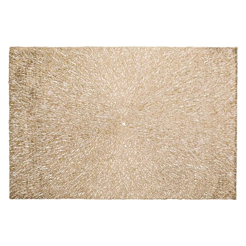 Suport Farfurie din PVC Model Crăciun Culoare Auriu 45x30cm