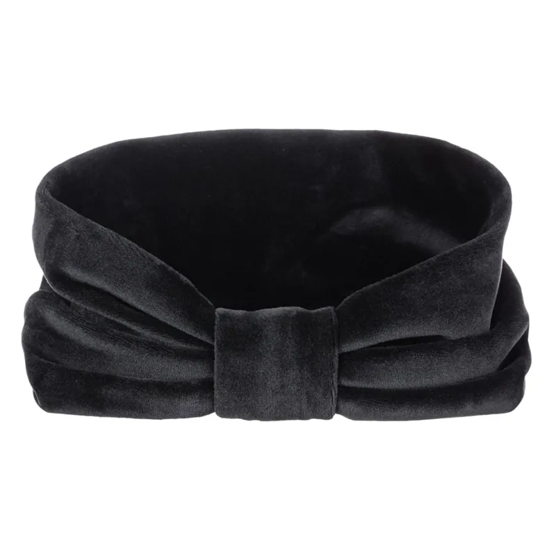 Bentita lata catifelata neagra cu nod, 12 cm