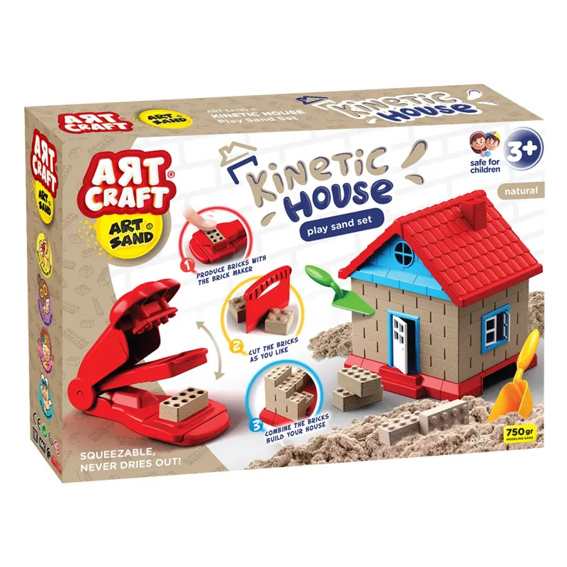 Set Kinetic cu Nisip pentru Construcție a Casei