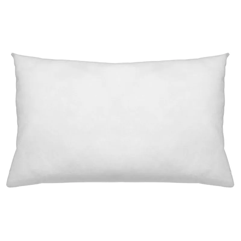Pernă decorativă cu microfibră, 50x30 cm, Albă