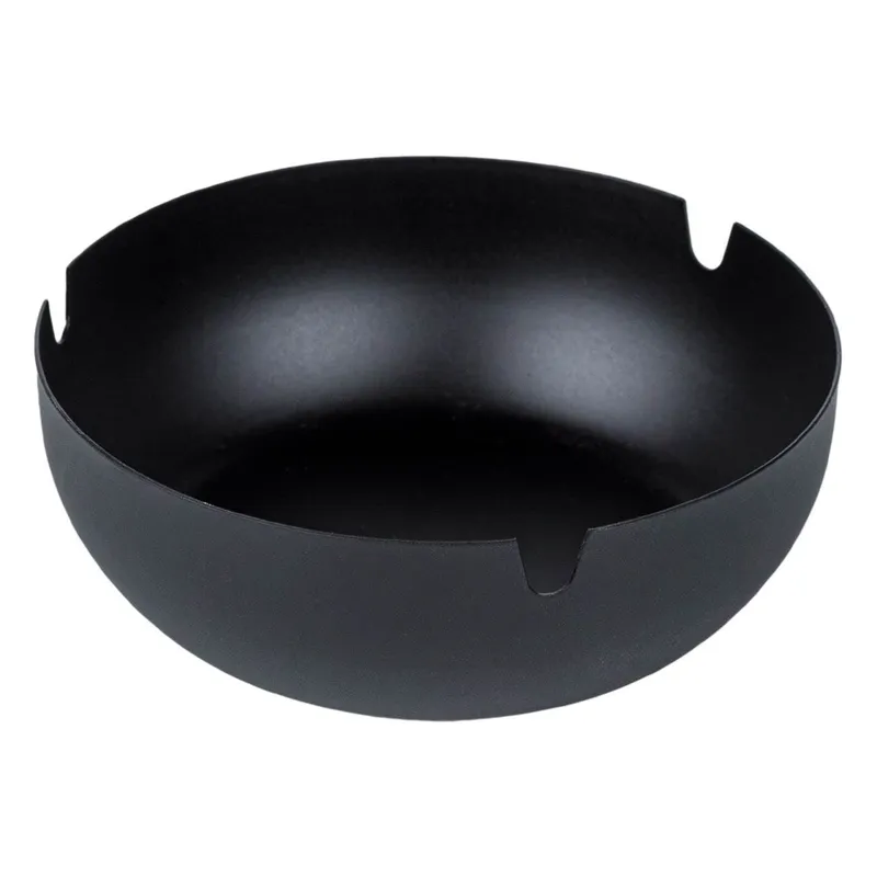 Scrumiera Rotundă din Inox Neagră Mat - Vas de bucătărie modern