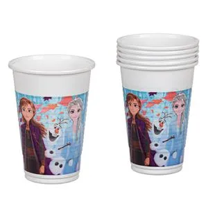 Pahare din Plastic de Petrecere, 200ml, 6 buc