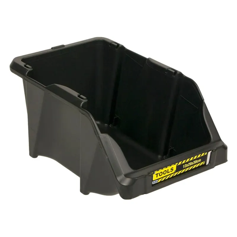 Tavă organizatoare pentru unelte, 30x20x13 cm, neagră, plastic