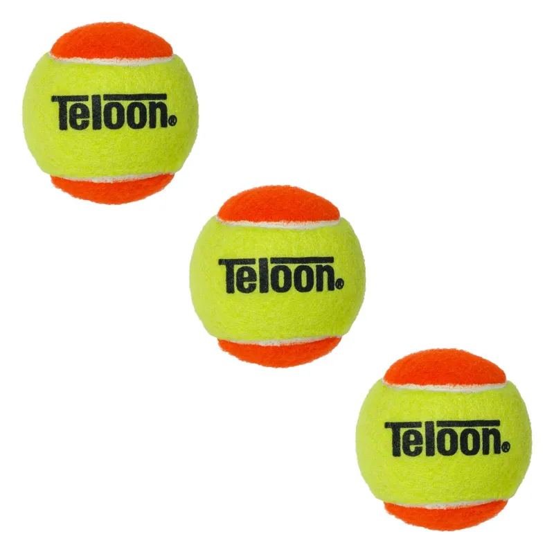 Mingi de tenis, Set 3 buc, Galben și portocaliu, Ø7 cm