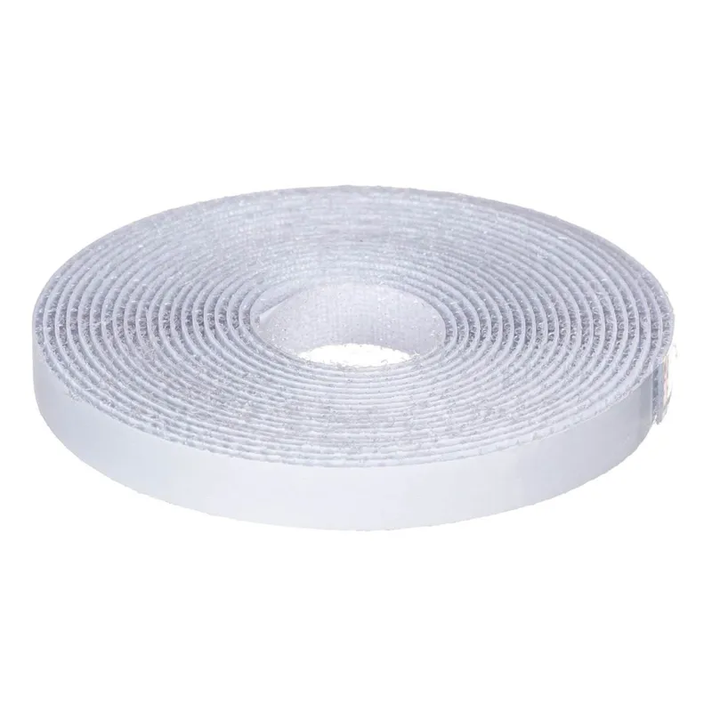 Bandă adezivă cu scai 4m x 1cm albă pentru fixare rapidă