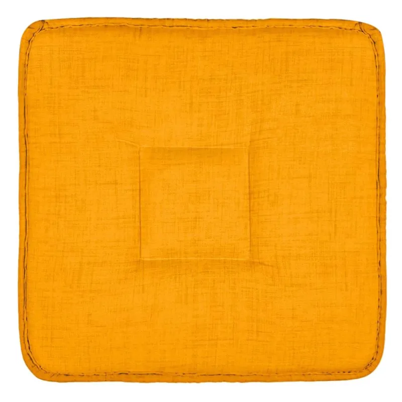 Pernă pentru scaun 39x39 cm galben muștar