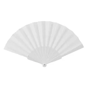 Evantai plastic alb fabricat manual accesoriu vară