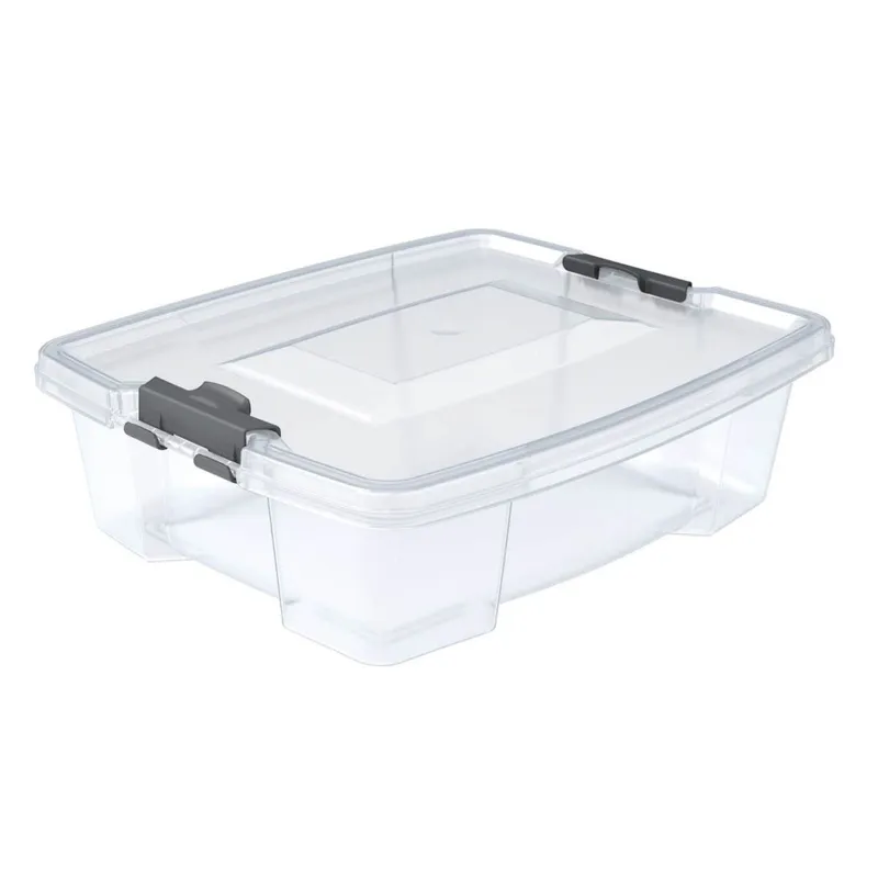 Cutie de depozitare din plastic transparent cu capac, 1.5L