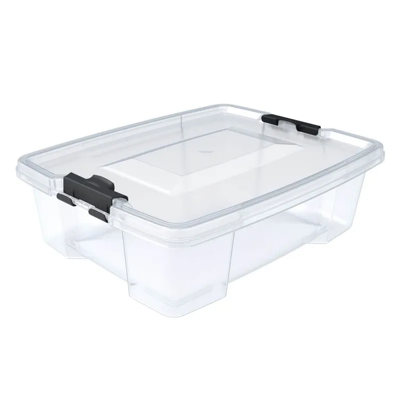 Cutie de depozitare din plastic transparent cu capac, 7L