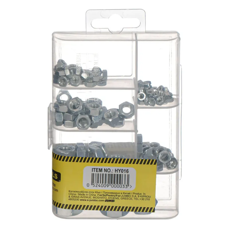 Set Piulite din Metal cu Dimensiuni Variate