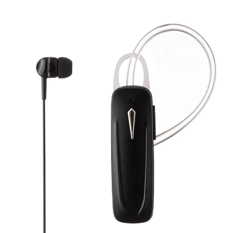 Cască Bluetooth Handsfree cu Cablu, Neagră, V5.0