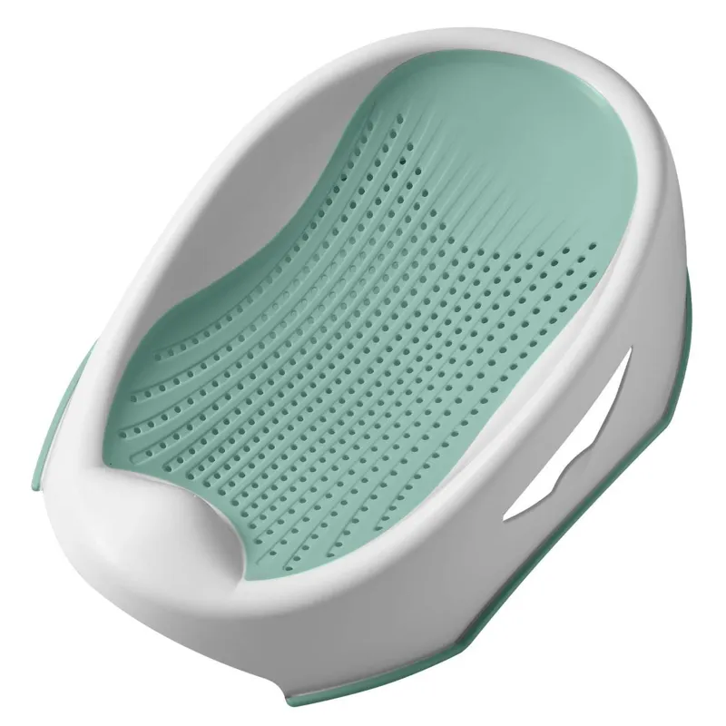 Suport baie bebelus, alb si verde menta, 61x39x21 cm