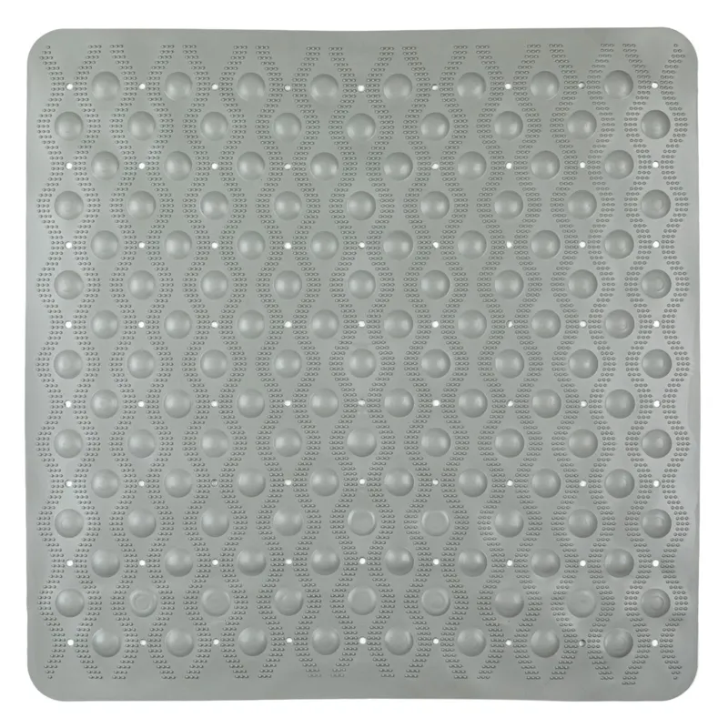 Covoras de baie antiderapant, 55x55 cm, Gri