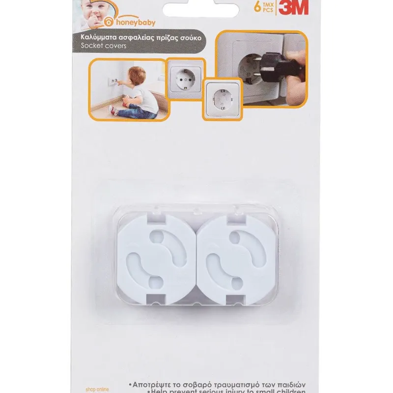 Set 6 bucăți Capace de Protecție pentru Prize, Alb – poza 2