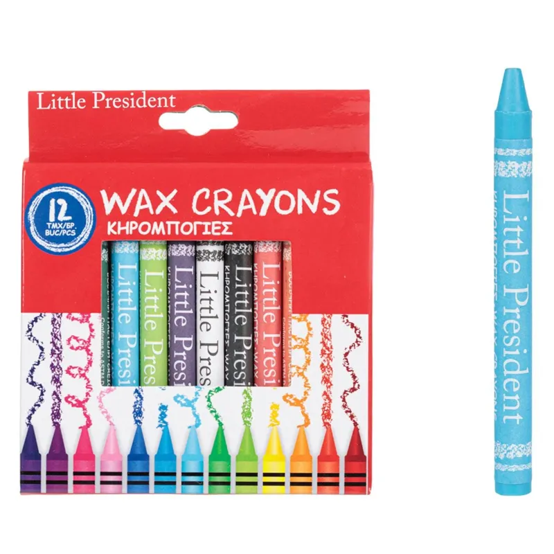 Set 12 Creioane Cerate Subțiri pentru Desen și Colorat