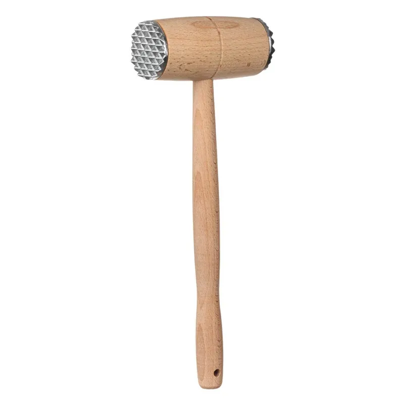 Ciocan pentru carne din lemn, 29 cm, natural și ergonomic