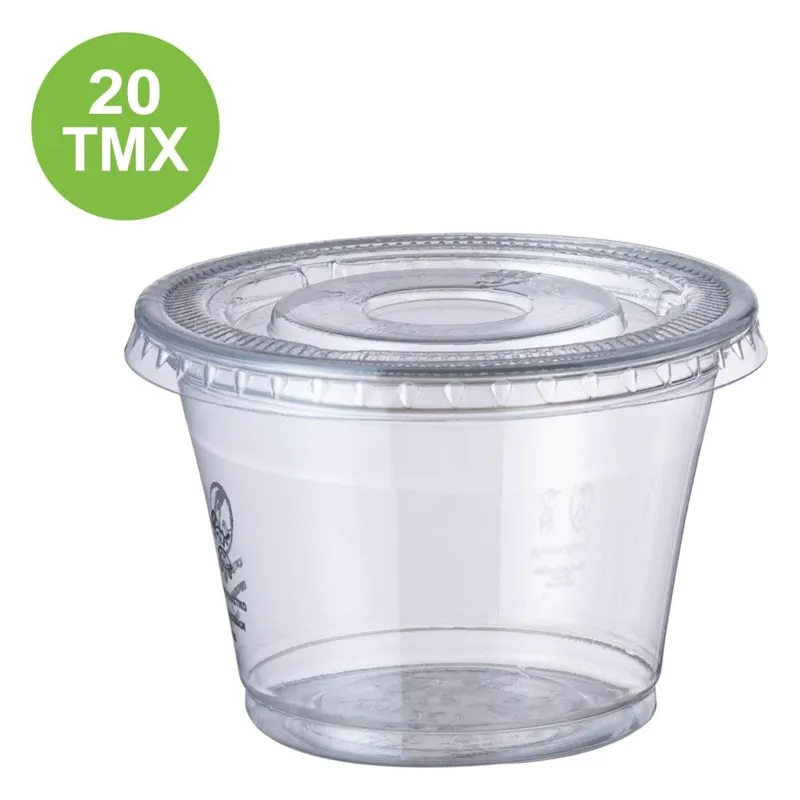 Boluri din plastic transparente cu capac pentru servire