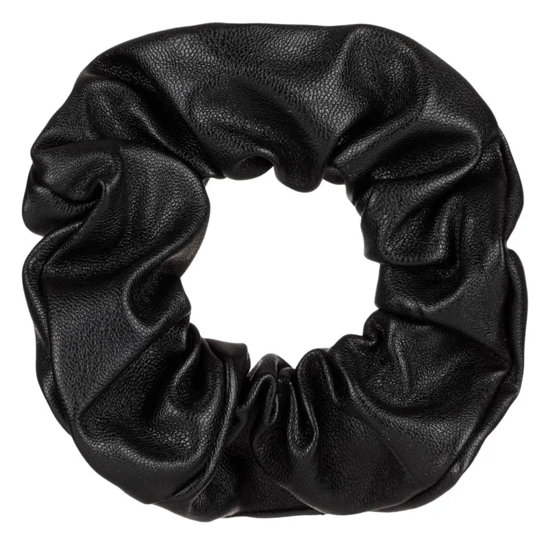 Elastic de par din piele intoarsa, Negru