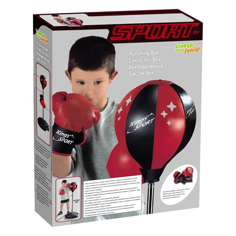 Set de mingi de box și mănuși pentru practică la copii