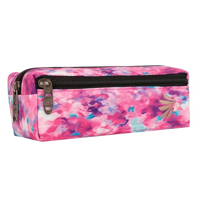Penar tub cu 3 compartimente, Fucsia Tie Dye, 20x6x6cm – poza 2