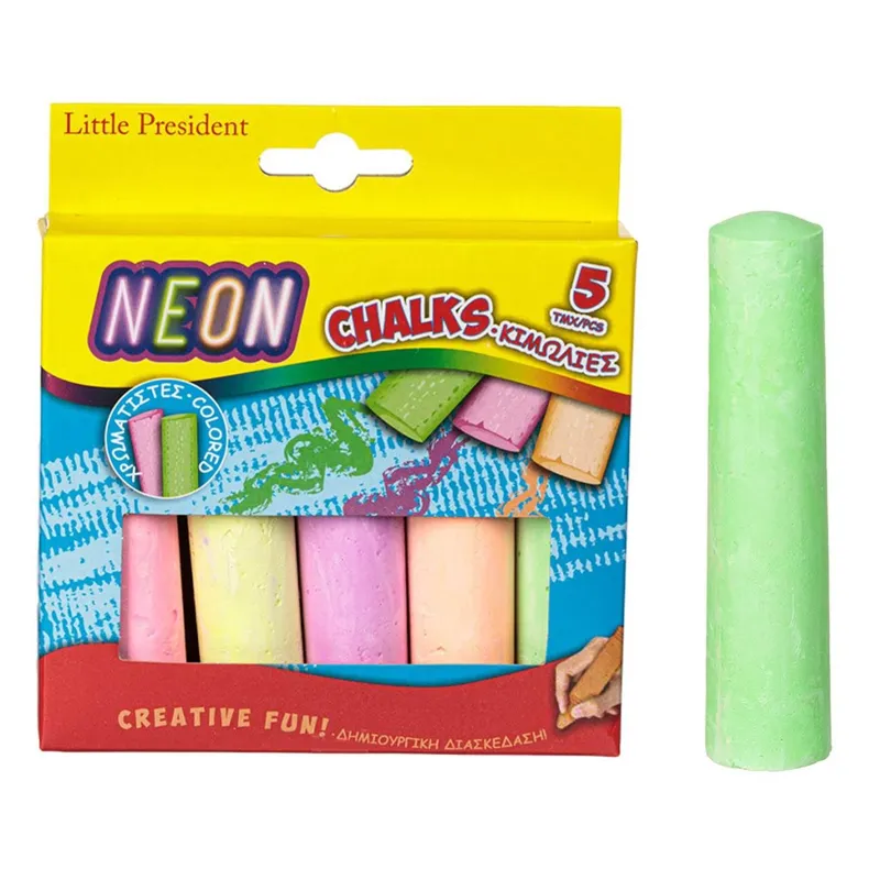 Set de cretă colorată neon groasă pentru activități creative – poza 2