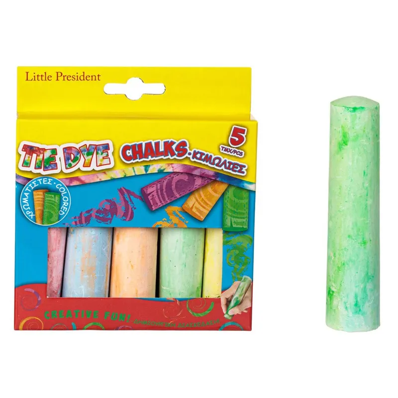 Creta colorată groasă Tie Dye set de 5 bucăți pentru artă creativă