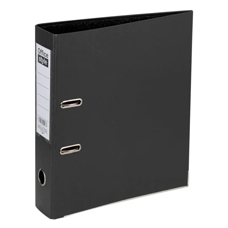 Biblioraft A4 cu 2 inele, Negru, 29x7.5x32cm