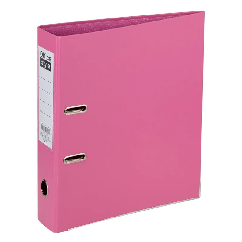 Biblioraft roz cu 2 inele, format A4, 29x7.5x32 cm