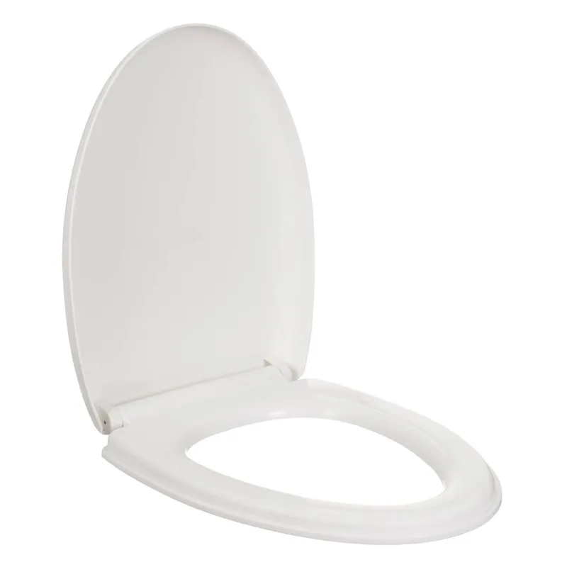 Capac de toaletă V Shape, Soft Close, Alb, 35.5x46cm