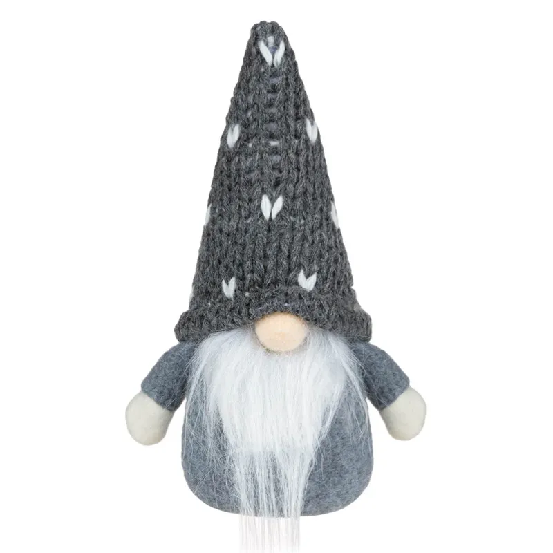 Figurina Decorativa Gnome Gri pentru Decorațiuni de Crăciun
