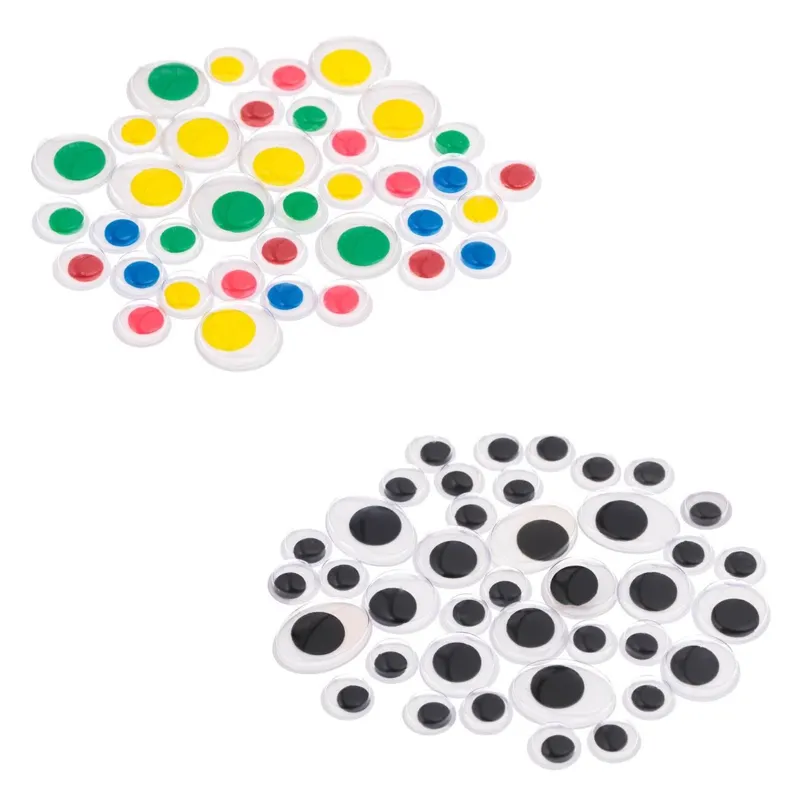 Set Ochisori Craft Autocolante cu Dimensiuni Diverse pentru Proiecte Handmade