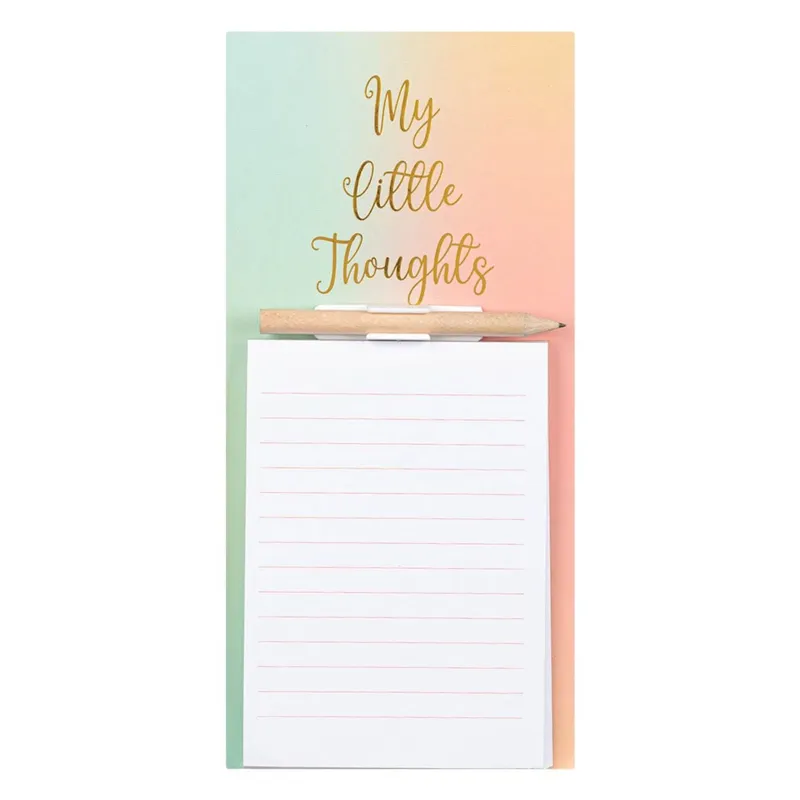 Set Notite cu Magnet si Creion, 50 coli, 10x21cm, Multicolor