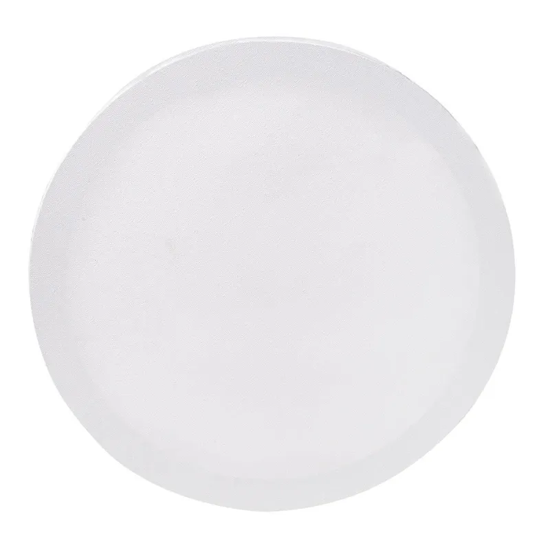 Pânză de pictură rotundă, 20 cm, albă, cu cadru din lemn