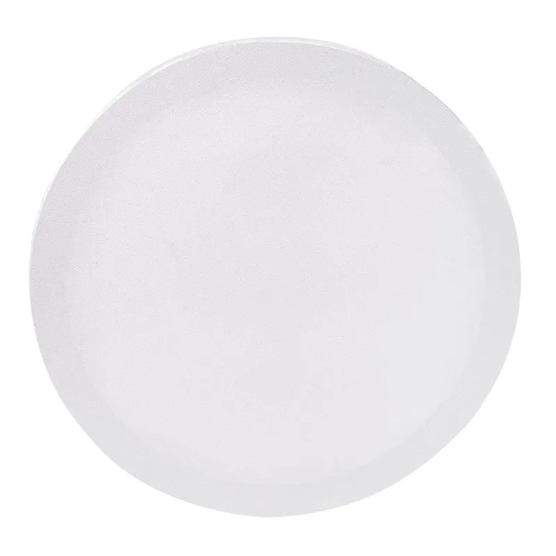 Pânză de pictură rotundă, 30 cm, albă, cu cadru din lemn