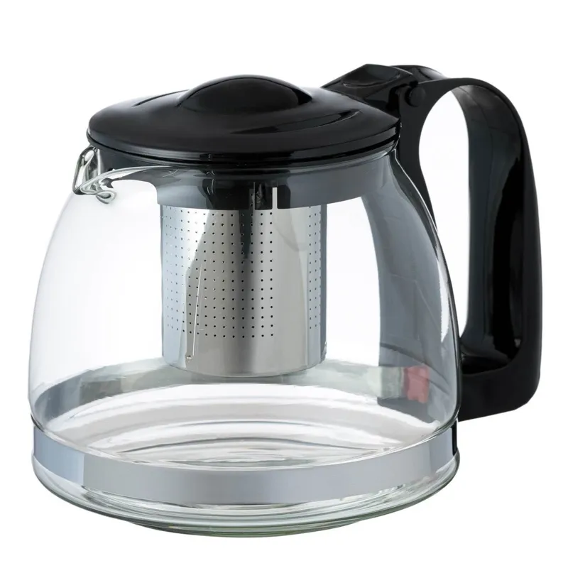 Ceainic din Sticlă Transparentă cu Filtru din Oțel Inoxidabil, 700ml