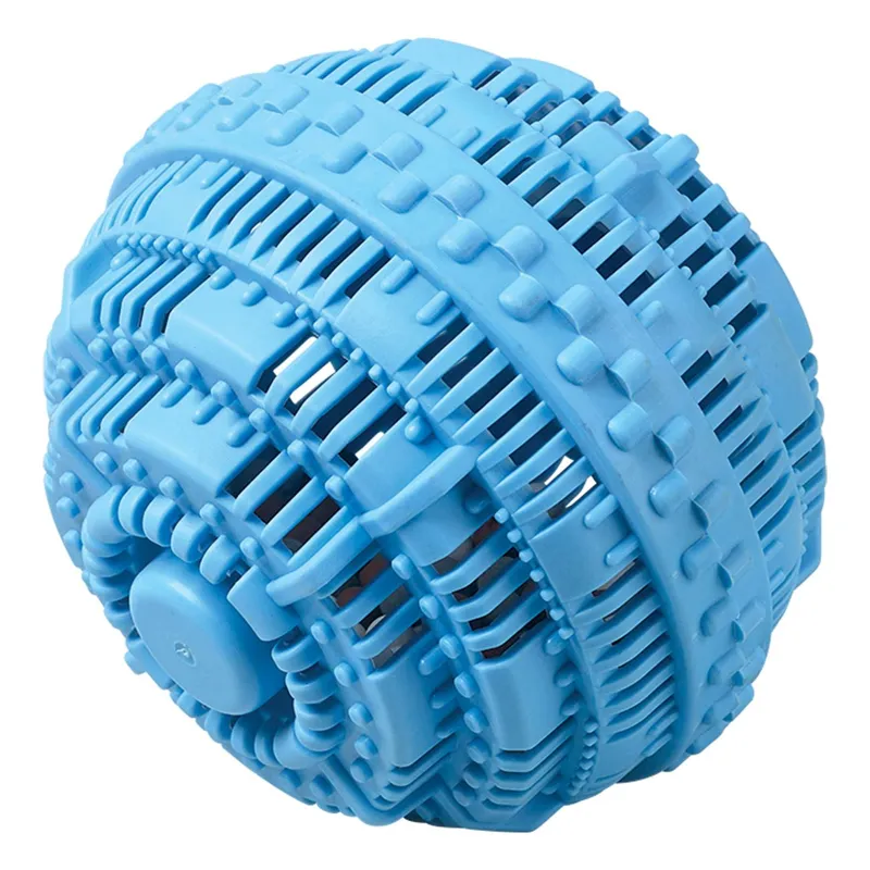 Bilă pentru mașina de spălat, 10 cm, albastră, cu carbon activ din bambus