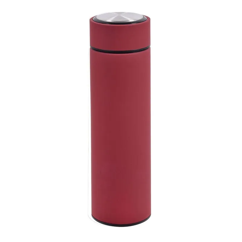 Sticla izoterma din inox, 450 ml, Bordo mat, cu filtru