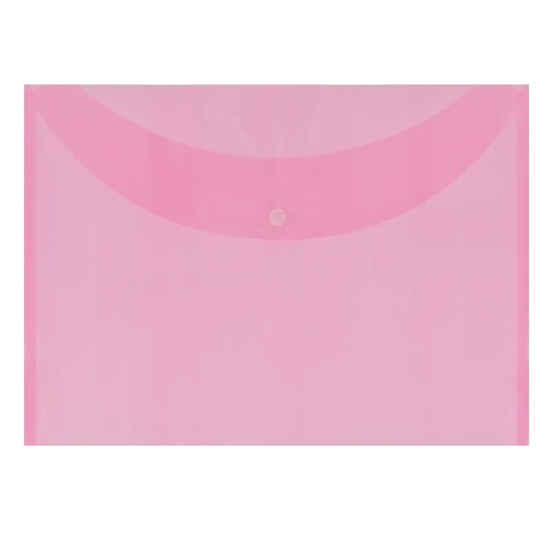 Mapă roz cu capsă 25x35 cm din plastic